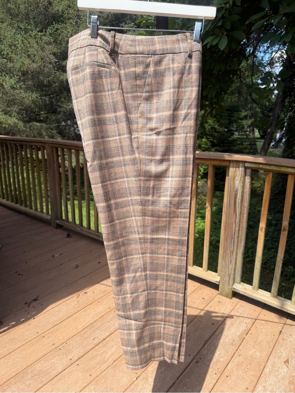 Talbots Hampshire Ankle Plaid Pants Size 14